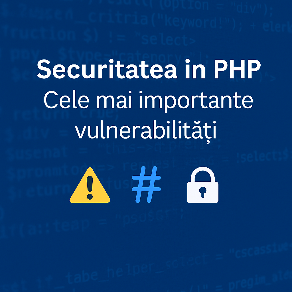 Securitatea in PHP: Cele mai importante vulnerabilitati