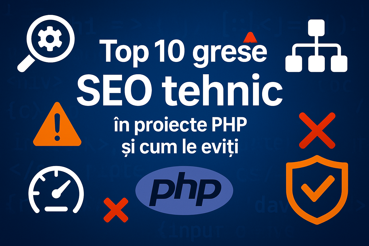 Top 10 greșeli SEO tehnic în proiecte PHP și cum le eviți
