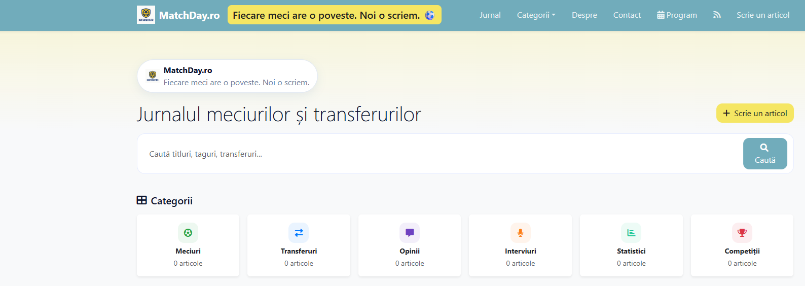 Matchday.ro – Blog sportiv modern